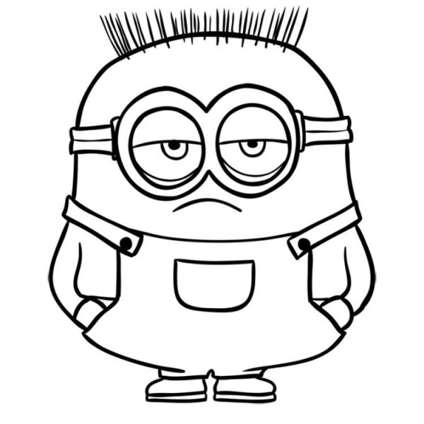 Миньоны карандашом