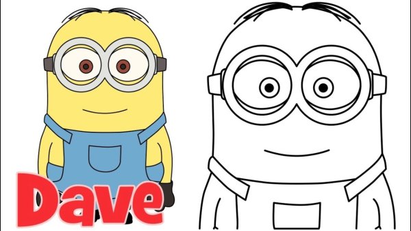 Миньон рисунок карандашом