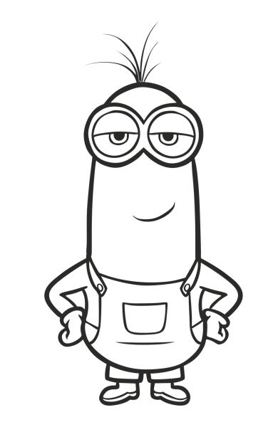 Миньоны картинки для срисовки