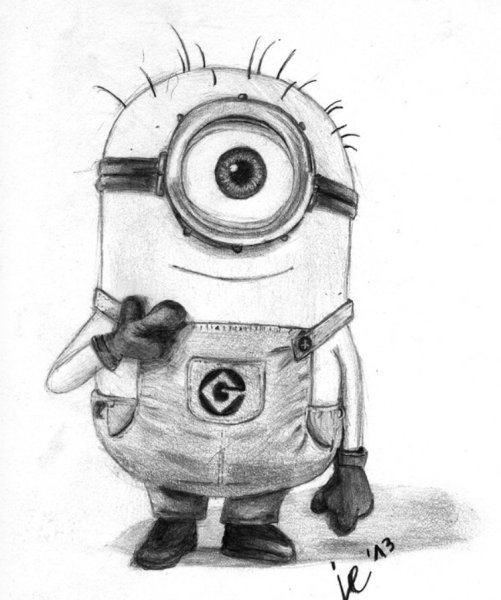 Миньон рисунок