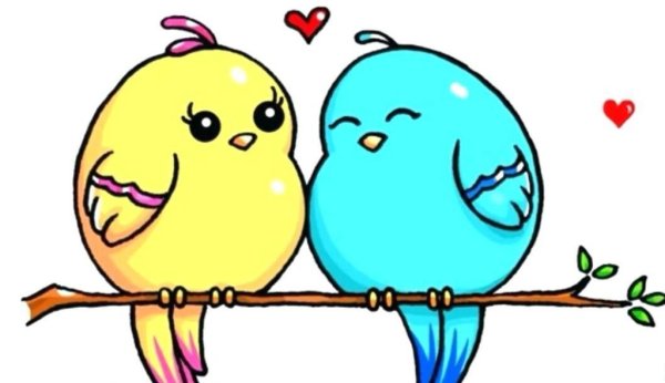 Рисунки птичек для срисовки