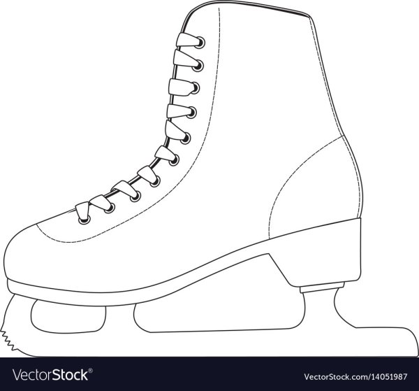 Коньки раскраска для детей