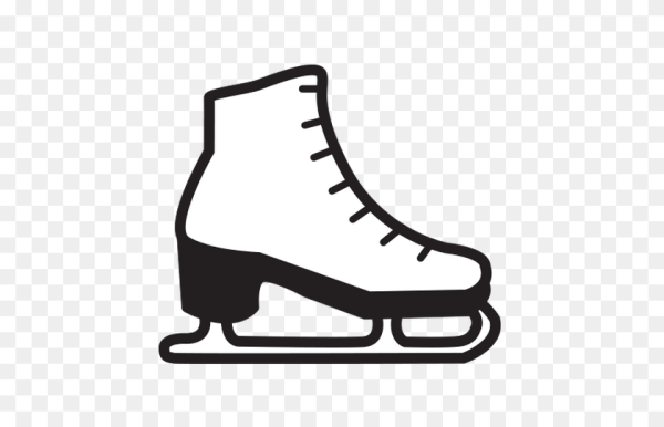 Трафарет коньки фигурные