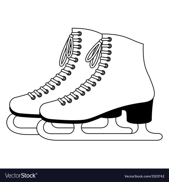 Коньки раскраска для детей