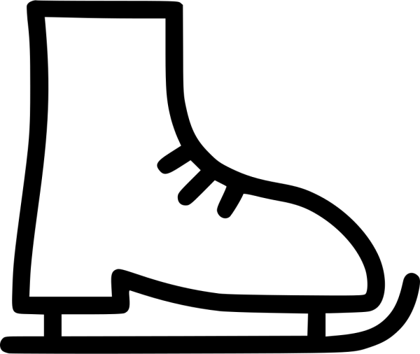 Коньки трафарет