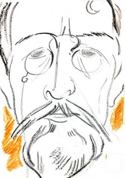 Антон Павлович Чехов Графика портрет