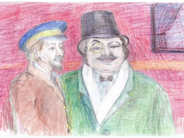 Рисунок толстый и тонкий Чехов