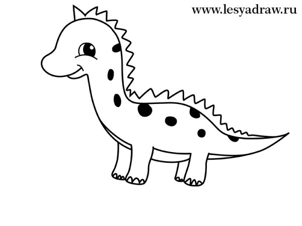 Динозавр рисунок для детей