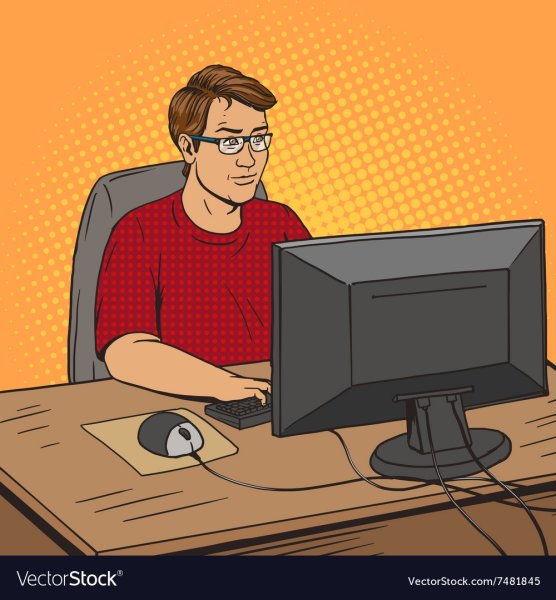 Программист рисует картину