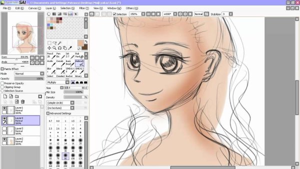 Графический планшет рисунок карандашом