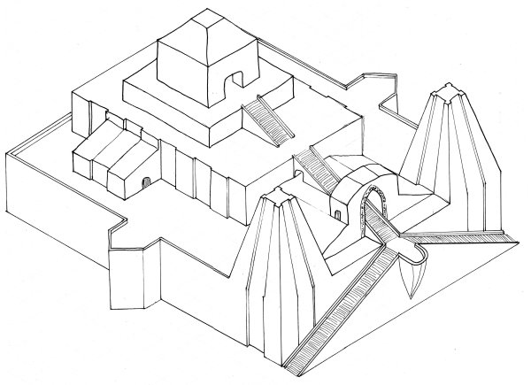 Зиккурат в Уре схема
