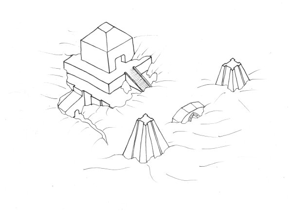 Зиккурат раскраска