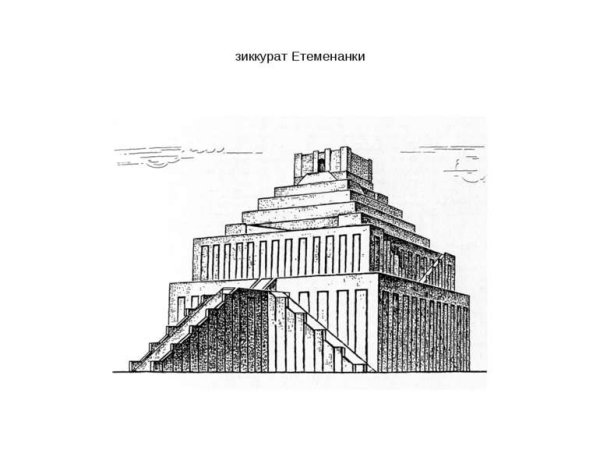 Зиккурат в Уре схема
