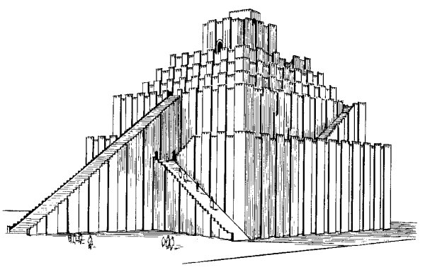 Зиккурат в Уре эскиз