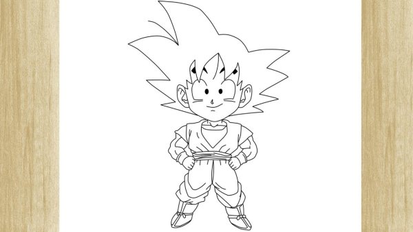 Гоку маленький рисунок