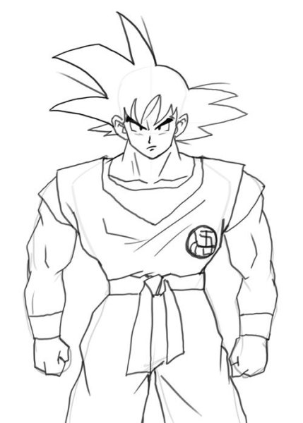 Son Goku для срисовки