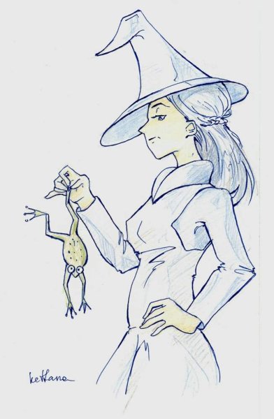 Лёгкие рисуночки для ведьмочки