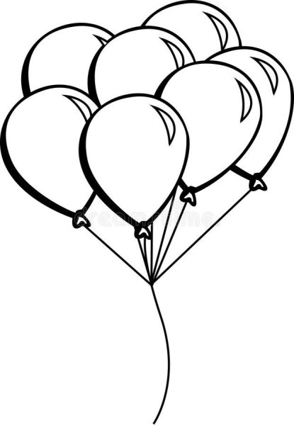 Шарики раскраска