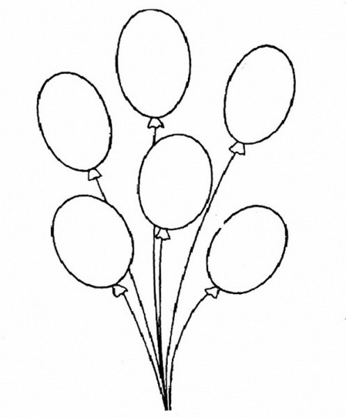 Шарики раскраска