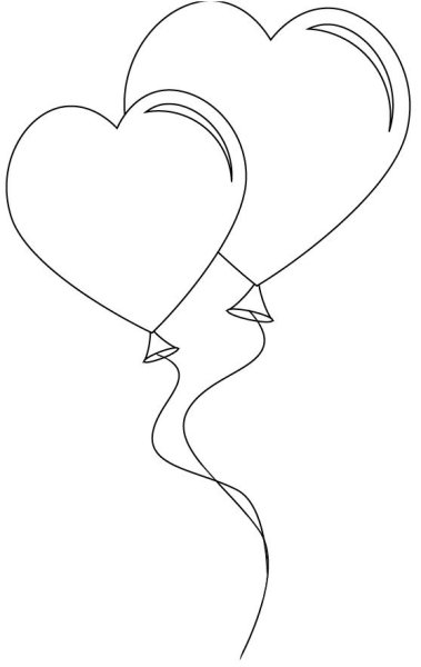 Воздушные шары раскраска для детей