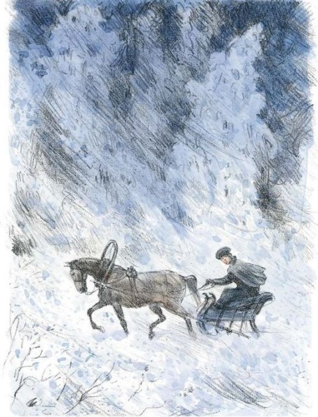 Рисунок на тему метель