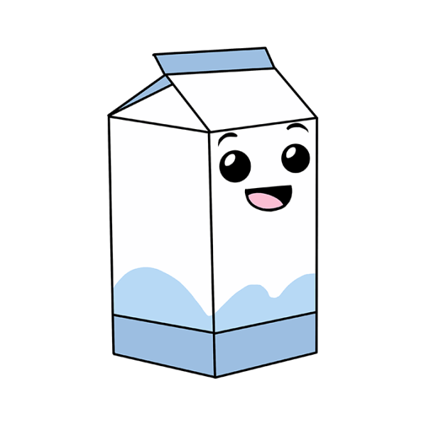 Коробка молока раскраска