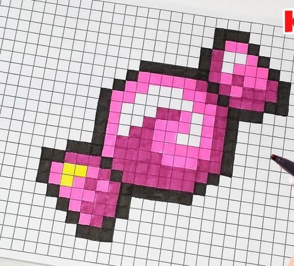 Рисунки по клеткам лёгкие