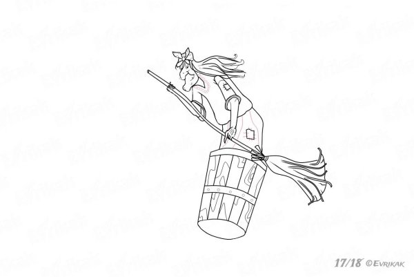 Баба Яга раскраска