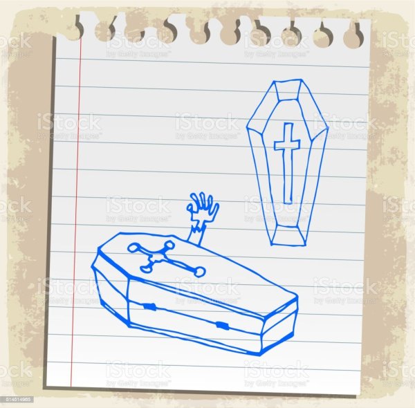 Рисунки лёгкие гроб