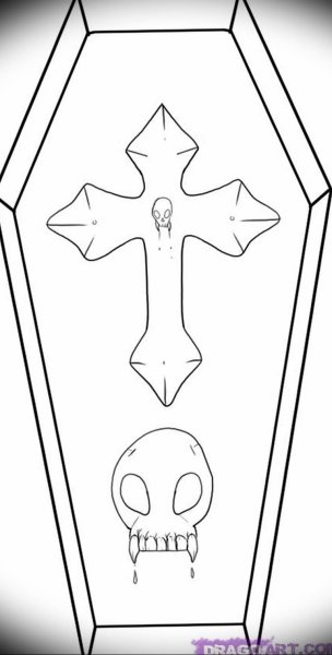 Зарисовка гроба