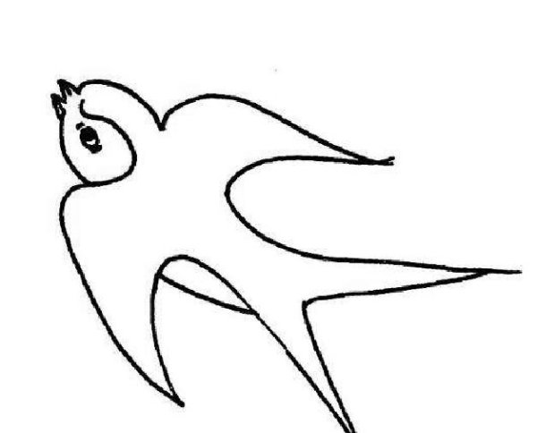 Ласточка карандашом