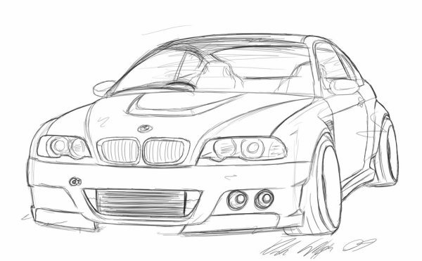 BMW e46 рисунок