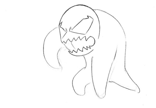 Веном рисунок карандашом