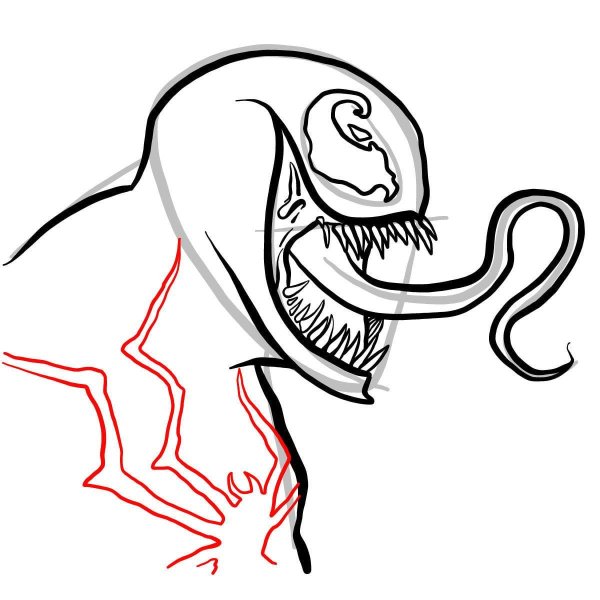 Веном рисунок легкий