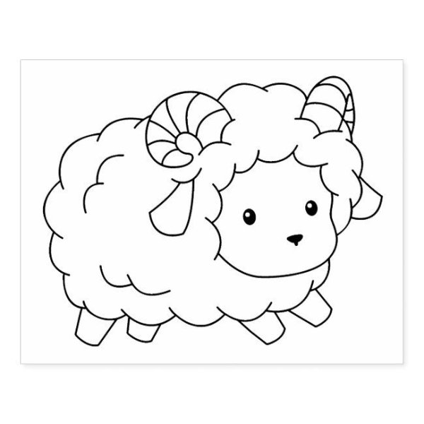 Раскраски для девочек барашек