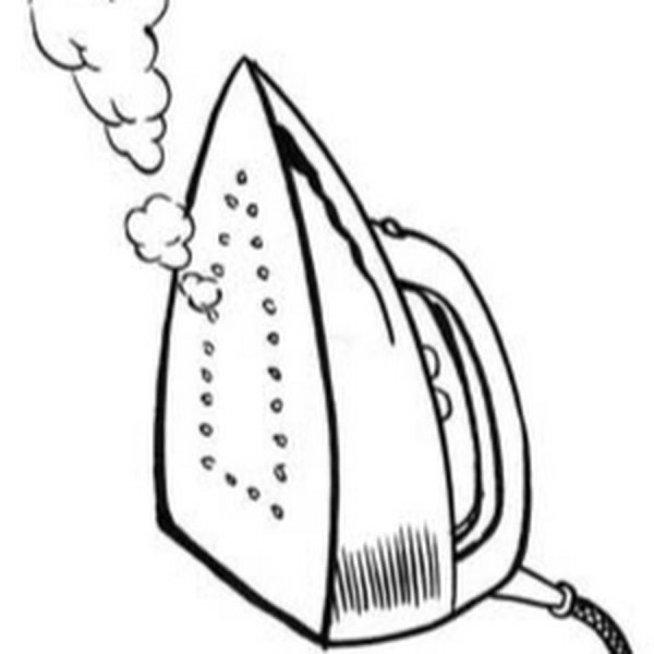 Утюг раскраска для детей