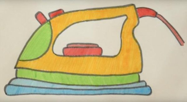 Рисование с детьми утюг