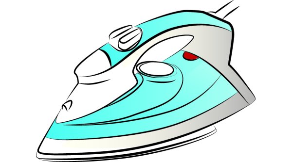 Утюг снизу вектор