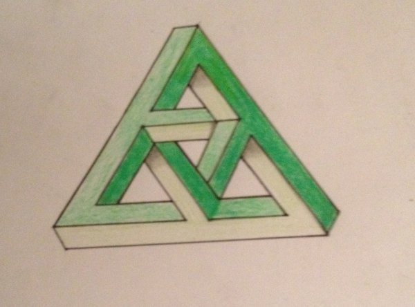 Головоломки на бумаге треугольник