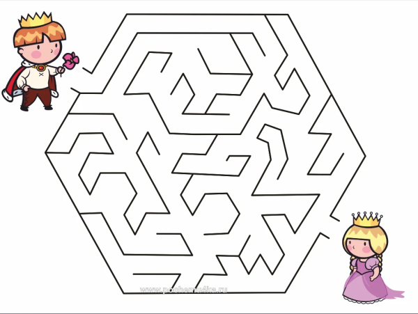 Игры для детей 4-5 Лабиринт