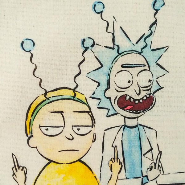Рик и Морти для срисовки