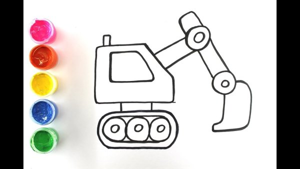 Поэтапное рисование трактора