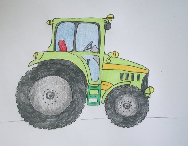 Детские рисунки трактора