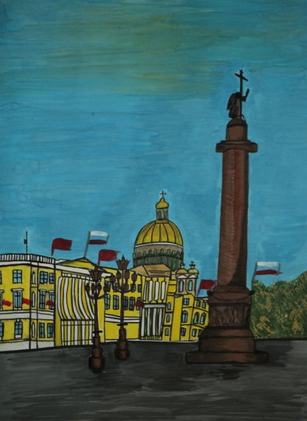 Петербург рисунки детей