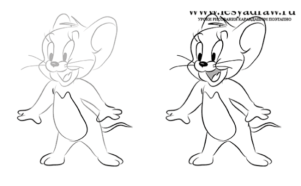 Джерри рисунок карандашом