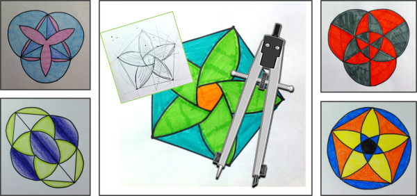 Орнамент с помощью окружностей
