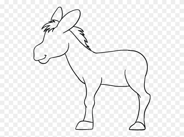 Ослик контур