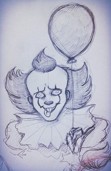 Оно клоун ПЕННИВАЙЗ рисунок