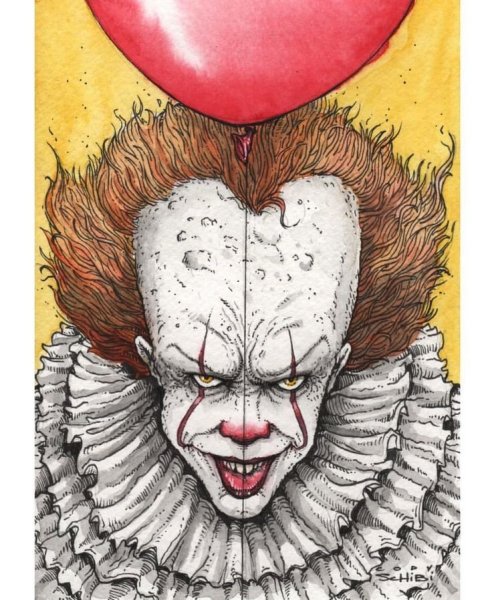 Оно клоун ПЕННИВАЙЗ рисунок