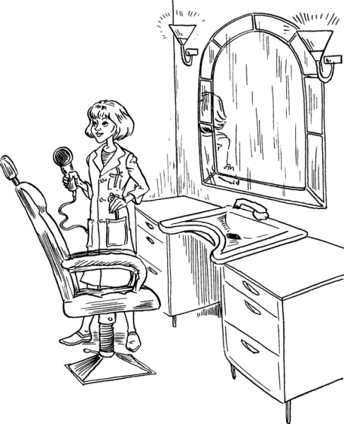 Раскраска парикмахер